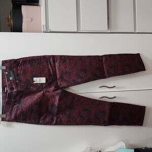 Express Skinny Midrise patern jeans